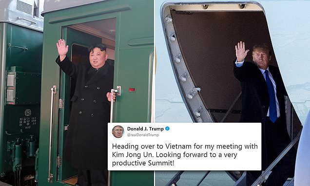 Trump Tumpangi Air Force One Temui Kim Jong Un di Hanoi
